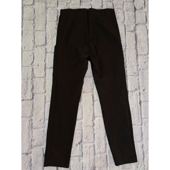 ATHLETA Gray Wander Slim High Rise Back Zip Pants {353450} Size 8 - Picture 5 of 5